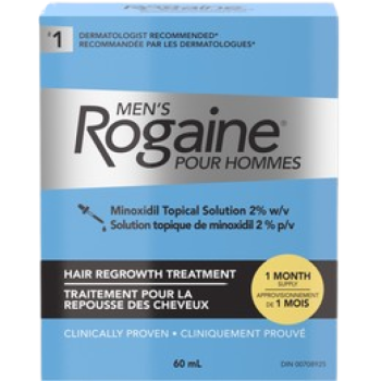 Rogaine Men's 2% Minoxidil Solution Hair Loss and Regrowth Treatment - 1 month supply