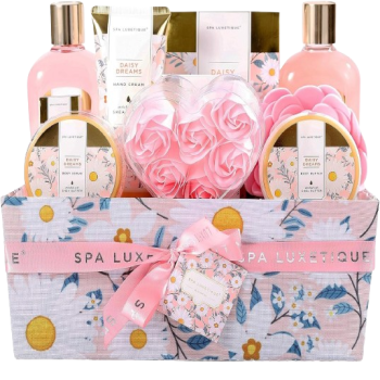 Gift - Spa Gift Baskets for Women Spa Luxetique Bath Gift Set, 12pcs Relaxing Home Spa Kit for Women