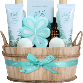 Gift - Spa Gift Baskets for Women 11pcs Bath and Body Set with Mint Fragrance