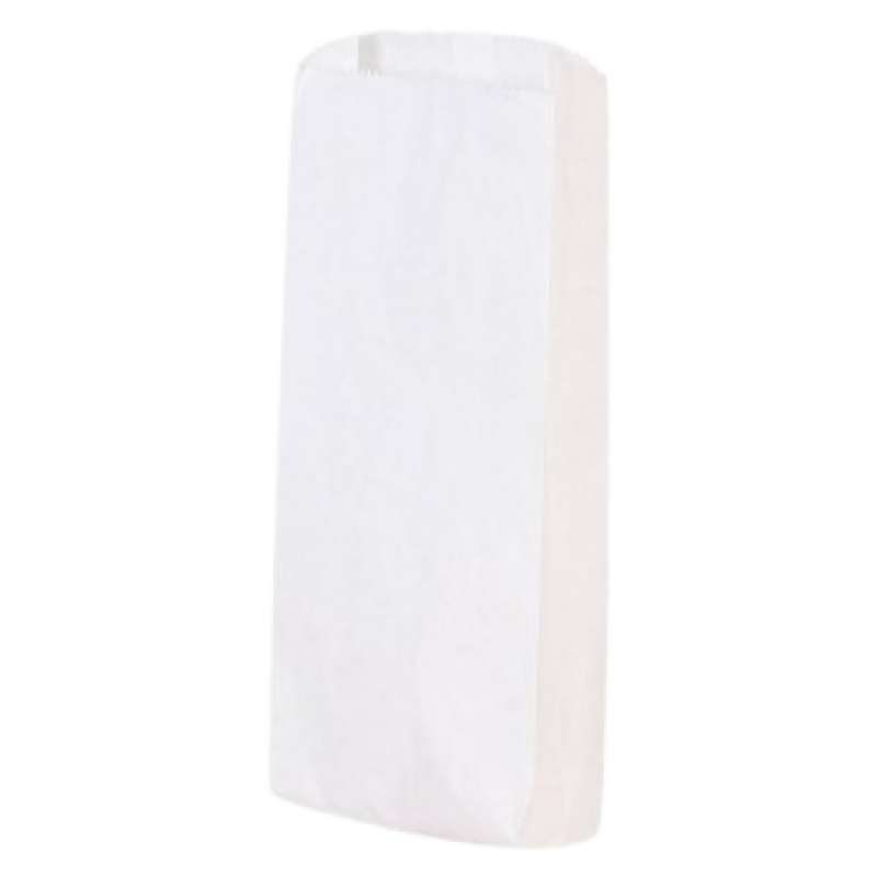 Paper bags - White 800 pcs - 20 IB - 8" X 5.11" X 15.7"
