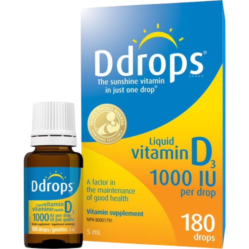 D DROPS VITAMIN D 1000IU LIQ DROPS 180