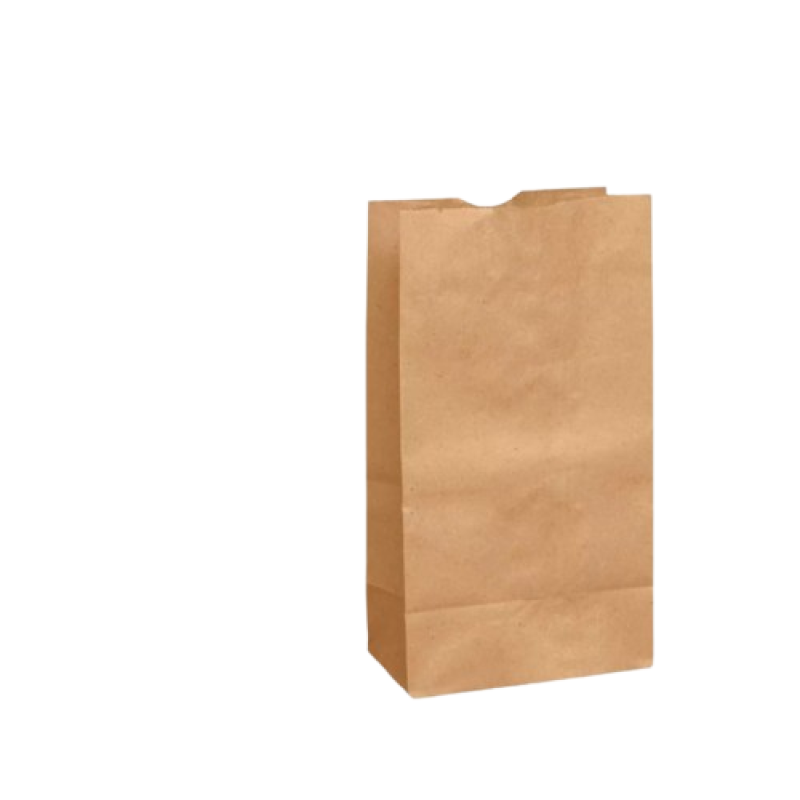 Paper bags - Brown Large 500 pcs - 14 LB - 7''3/4 X 4''3/4 X 14''13/16