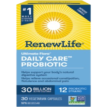 RENEW LIFE FLORA ULTIMATE DAILY CARE CAPS 30B 30