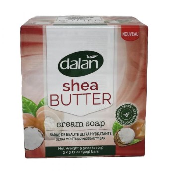 DALAN CREAM BAR SOAP 3CT X 90G SHEA BUTTER
