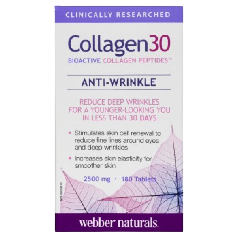 COLLAGEN 30 ANTIWRINKLE TB 2500MG 180 WEBBER